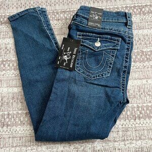 True Religion Jennie Big T Curvey Mid Rise Skinny Jeans size 29 NWT